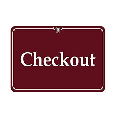 DYLAN MILLER Safety Sign - Check-Out Business Sign Feature Department ...