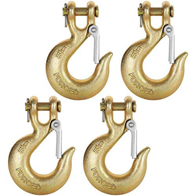 4 Pack 5 16 Inch Clevis Slip Hook Clevis Safety Hook with Safety Latch ...