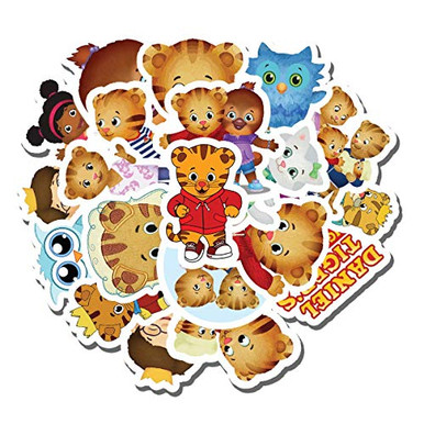 20 PCS Stickers Pack Daniel Tiger Aesthetic Vinyl Tigers Neighborhood ...