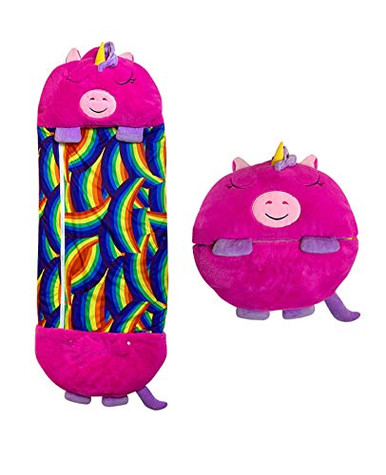 Happy Nappers Kids Portable Sleeping Bag with Foldable Pillow Cute Nap ...