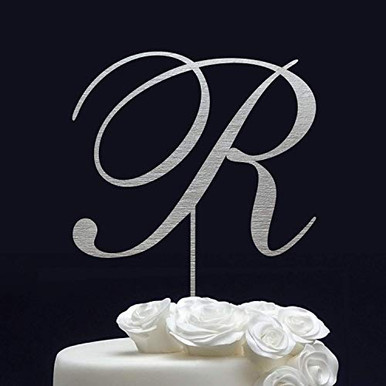 Personalized Cake Topper for Wedding - Monogram Cake Topper Gold ...