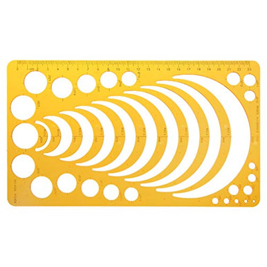 Shape Template Ruler Misright Template RulerStencilsDrawing Template for All PurposeCircle ...