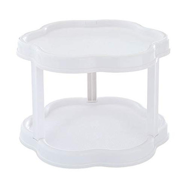 Non Skid Lazy Susan Turntable Cabinet Organizer - 2 Tier 10 Inch 360 ...