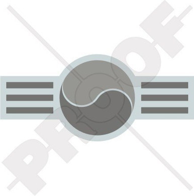 StickersWorld Swedish Air Force Low-Vis Aircraft Roundel Vinyl Stickers - 75mm, Glossy, Pack Of 2