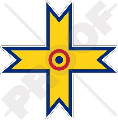 HONGRIE Armée De L'Air HONGROISE Roundel Vinyl Sticker Autocollant 70mm X4