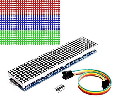 MAX7219 Dot Matrix Module Microcontroller 4 in One Display with 5P Line ...
