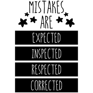 My Vinyl Story - Mistakes Classroom Decor - Inspirational Wall Decal ...