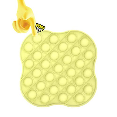 BDwing Jouet Sensoriel Pop Bubble – Carré Ou Rond, Silicone Anti-Stress Pour Enfants Et Adultes (12,5x12,5cm)