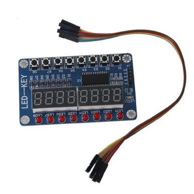 shamjina 8 Keypad 8-Bit Digital Tube Common Cathode LED Display TM1638 ...