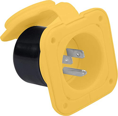 Replacement Inlet Plug Male with Lock NEMA 5-15P for RVs Trailers and ...