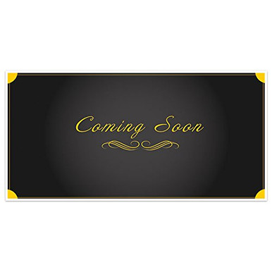 Gold Accent Frame Coming Soon Business Window Display Retail Large ...