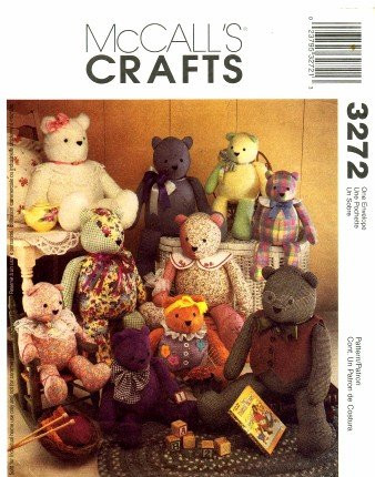 Main Craft Pattern McCall's 3272 Crafts Sewing Pattern 15 inch and 20 inch Bears ...