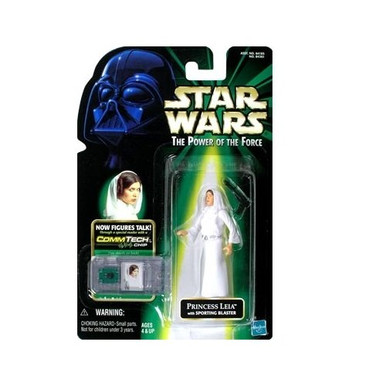 Star Wars: Power Of The Force CommTech Princess Leia With Hood Action Figure