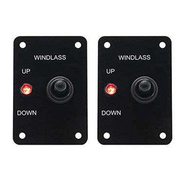 Kesoto 2pcs 12V 15A Anchor Winch Windlass UP/Down Toggle Switch Control ...