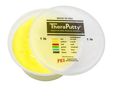 CanDo TheraPutty Standard Exercise Putty Yellow XSoft 1 lb ...