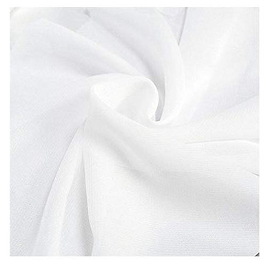 58 inch Solid Color Chiffon Fabric Rustic Sheer Bridal Wedding Party