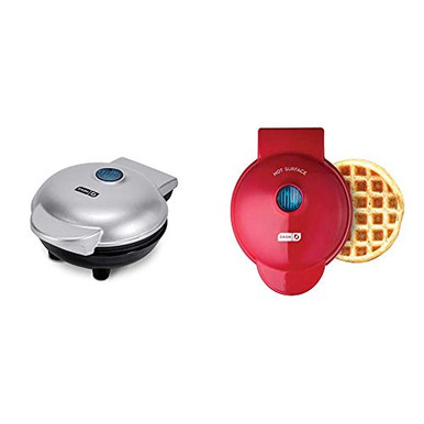 Dash DMS001SL Mini Maker Electric Round Griddle Plus Included Recipe ...