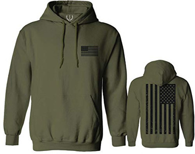 Vintage American Flag Hoodie – USA Military Patriotic Sweatshirt For Men & Women