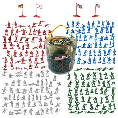 Liberty Imports Army Men Military Action Figures Bucket Playset - World ...