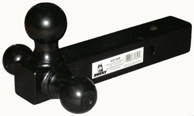 Husky 31349 - Supporto Sfera Regolabile Classe III/IV Per Traino, Ricevitore 5cm, 3 Sfere (1-7/8, 5cm, 2-5/16), Nero