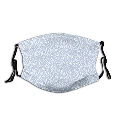 10 filter Activated carbon mask Blue and White Revival Style with Rural ...