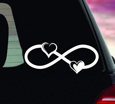 Infinity Symbol Vinyl Decal - Infinity Heart Car Decal - Infinity ...