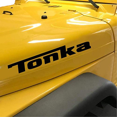 Hood Tonka Graphics Stickers Vinyl Decals JK TJ YJ CJ Custom Hood ...