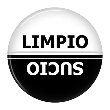 Letrero Magnético Para Lavavajillas 'Limpio/Sucio' - Iman Para Nevera O Lavavajillas, Organización Cocina, 7x2 Pulgadas