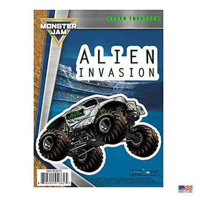 Decalcomania Monster Jam Alien Invasion Monster Truck Decals - Set of 2 ...