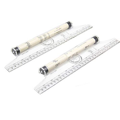Plastic Measuring Rolling Ruler, Pack of 2, Multifunctional Measuring ...