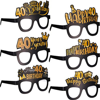 40th Birthday Glasses Joke Present main image 1