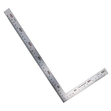Utoolmart 150x300mm Stainless Steel Scale L Shape Square 90 Degree ...