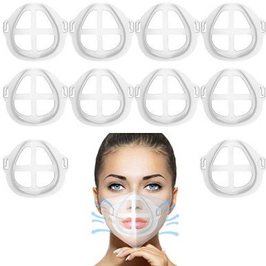 Supportive Mask 10Pcs 3D Mask Bracket Silicone Face Mask Frame Support Space To Breath ...