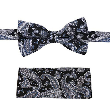 Set con cravatta floreale e fermacravatta color rame | Disponibile