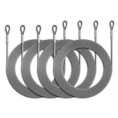 Royal Shade 48 Feet (12ft x 4) Wire Cable Ropes Hardware