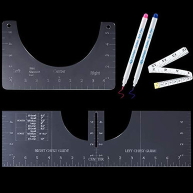 2 Pieces T-Shirt Alignment Tool T-Shirt Ruler Guide 2 Pieces Hydrolysis ...