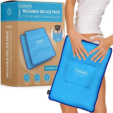 Extra Large Ice Packs for Injuries Reusable Gel 2-Pack Flexible Gel ...