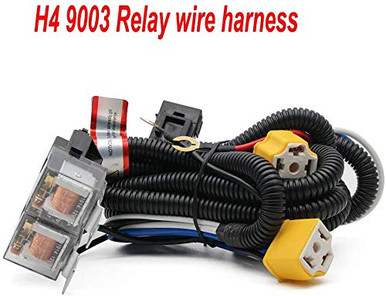 H4 9003 Headlight Relay Wire Harness Kit for 7x6 5x7 H6054 Headlights