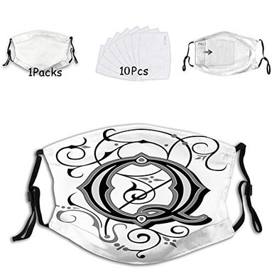 1 mask with 10 filters Activated carbon mask Facial decorations for ...