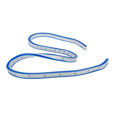 Rannb Flexible Curve Ruler 060cm/024inch Soft Plastic Ruler for ...