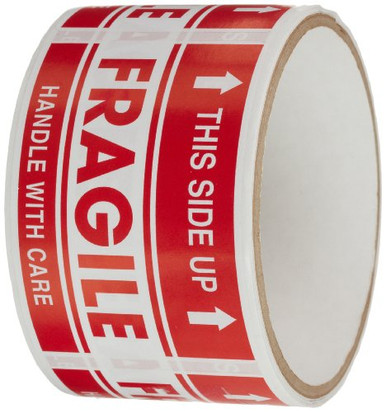 Open Side Label TapeCase Shipping Packing Labels inchThis Side Up/Fragile/Handle with ...