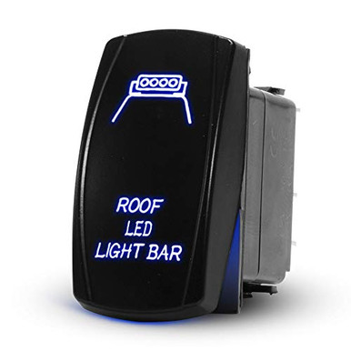 Roof LED Light Bar Rocker Switch Laser On Off LED Light 20A 12V 10A 24V ...