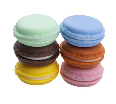 Yueton 6 Scatole Portagioie A Forma Di Macaron - Contenitori Colorati Per Pillole, Gioielli E Piccoli Oggetti - 2