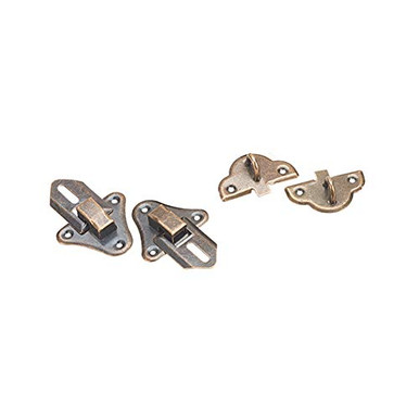 Toggle Latch, 40mm Bronze Decorative Hasp Jewelry Box Catch 5 pcs