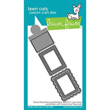 Lawn Fawn LF2520 Reveal Wheel Rectangle Window Add-on Custom Craft Dies ...