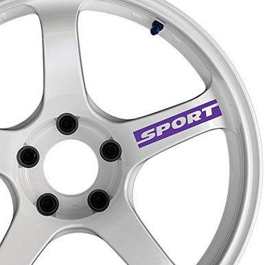 Purple Rim Sticker ReplaceMyParts Sport Lettering Cut-Out No Background Decal Sticker ...