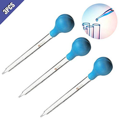 Comidox 10ml Rubber Head Glass Dropper With Scale Line Lab Pipettes ...
