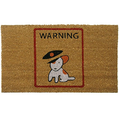 Rubber Mat Warning Sticker Rubber-Cal