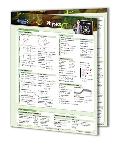 Physics Guide - Academic Quick Reference Guide by Permacharts ...