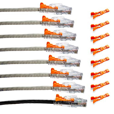 Network Cable Lockable NTW Lockable Cat6 Ethernet Cable 3ft Internet Network LAN Patch Cord ...